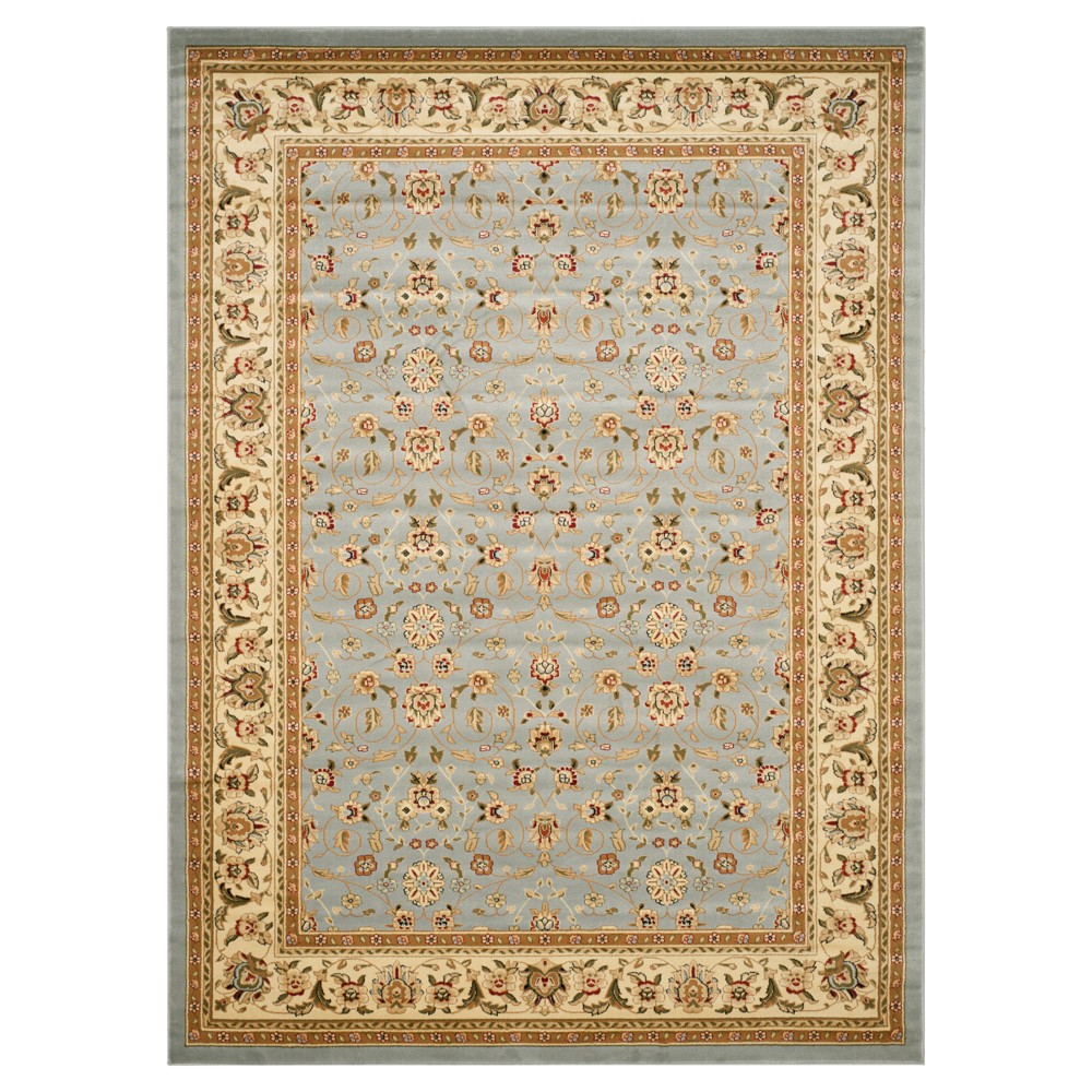8'x11' Floral Shapes Area Rug Light Blue/Ivory - Safavieh