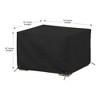 Covers&All Square Ottoman Cover, 12 oz Waterproof & UV-resistant - 4 of 4