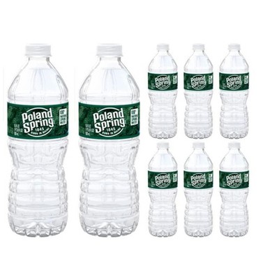 8 Pack Poland Spring 100% Natural Water, 16.9oz Bottle