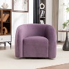 SEYNAR Modern Glam Velvet 360 Degree Swivel Accent Armchair with Tufted Back - 2 of 4