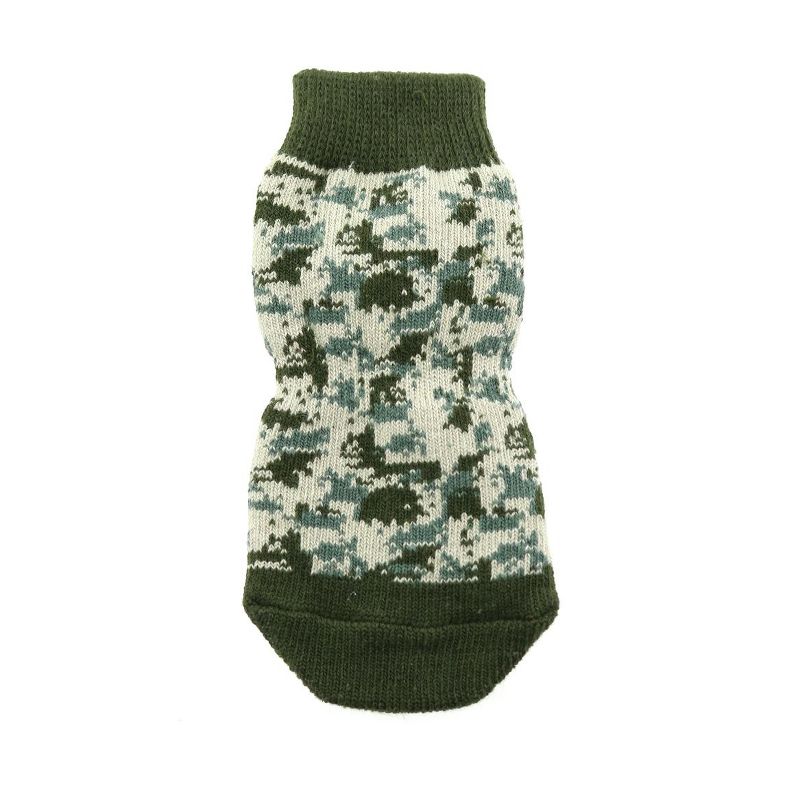 Doggie Design Non-Skid Dog Socks - Green Camo, 3 of 4