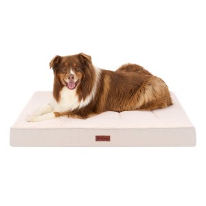 FurHaven Plush & Decorator Check Tuft-Top Orthopedic Mattress Pet Bed for Dogs and Cats - 1 of 4
