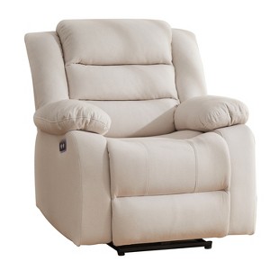 Power Recliner Chair, Recliner for Adults, Upholstered Soft Fabric Reclining Sofa Chair for Living Room - 1 of 4