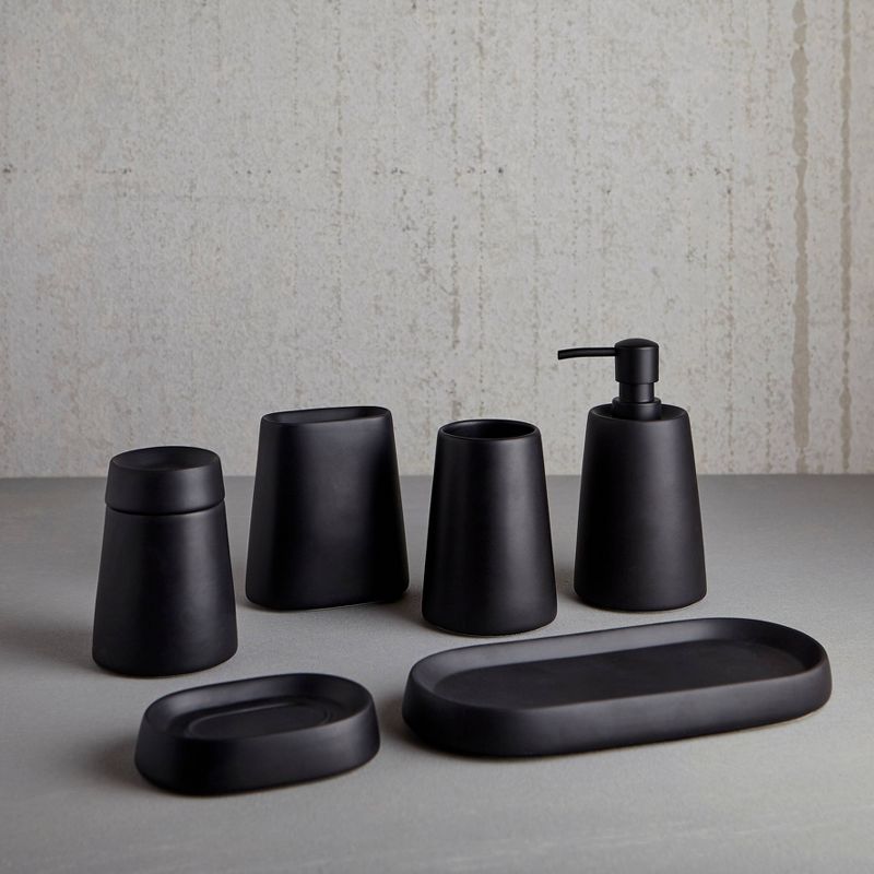 Crater Toothbrush Holder Black - Moda at Home, 2 of 4