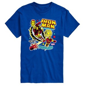 Men's - Marvel - Iron Man Sticker Style Short Sleeve Graphic T-Shirt - 1 of 4