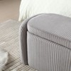 Sapphtopaz Upholstered Storage Ottoman Bench, Entryway Benches with Foot Pads, Multi-Functional Entryway Bench for Bedroom or Living Room - 4 of 4