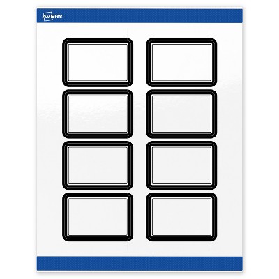 Avery 2" x 3" Labels, Double Black Border, 80 ct
