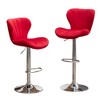 NicBex Dining Chairs Set of 2 Stool Upholstered Chair Airlift Adjustable Swivel Barstool with low-back style for Kitchen, Home Bar - 2 of 4