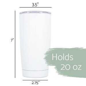 Elanze Designs Heart Mama White 30 Ounce Stainless Steel Travel Tumbler - 1 of 2