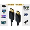 SANOXY 25ft Gold Plated Premium DisplayPort to DisplayPort Male to Male Cable with Latches 28AWG - 3 of 4
