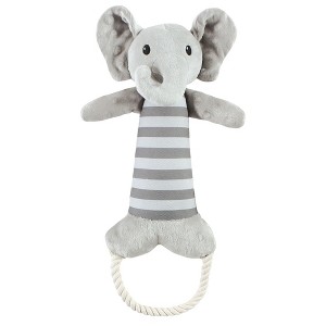 Luvable Friends Pet Squeaky Plush Dog Toy with Rope, Elephant, One Size - 1 of 2