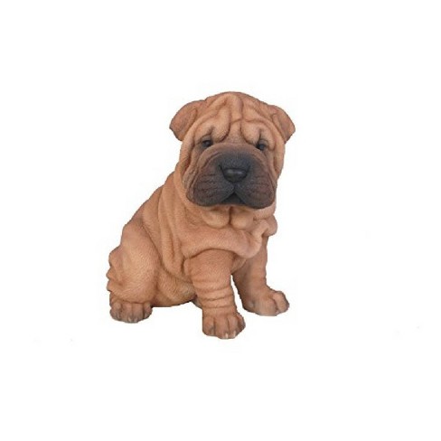 6 Polyresin Shar Pei Puppy Brown Hi Line Gift Target