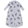 Hudson Baby Infant Boys Long-Sleeve Fleece Sleeping Bag, Blue Penguin, 0-9 Months - 4 of 4