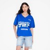 Women's Short Sleeve V-Neck Graphic Mesh Jersey Shirt - Wild Fable™ - 2 of 4