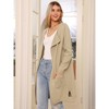 Allegra K Women Open Front Long Sleeve Mid Long Knit with Pockets Fall Layering Sweater Cardigan Coatigan Jacket - 4 of 4
