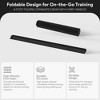 BalanceFrom 8 Foot Folding Balance Gymnastics Floor Beam with Anti Slip Bottom and Carrying Handles for Rehabilitation, Recovery, and Gymnasts, Black - 2 of 4