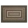 Braided Print Area Rug Washable Bedroom Rugs Bordered Geometric Indoor Soft Carpet Farmhouse Low Pile Non Slip Throw Floor Cover - 2 of 4