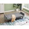 DOMETOUR Factory Tufted Back Sofa Mid-Century Convertible Sofa Bed for Living Room - 3 of 4