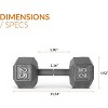 CAP Barbell Hex Dumbbell Set, for Home Gym, Multiple Sizes for Strength & Fitness Training - 4 of 4