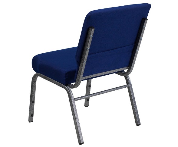 Riverstone Furniture Collection Fabric Church Chair Navy Blue