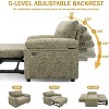 Dyonery hree-in-one convertible sofa bed, pull-out sofa with adjustable backrest, side pockets, apartment, tool-free assembly - 4 of 4