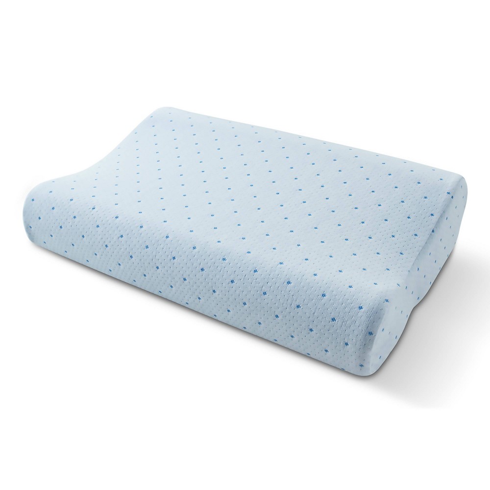 Photos - Pillow Arctic Sleep Standard Cool-Blue Memory Foam : Machine Washable, Kni