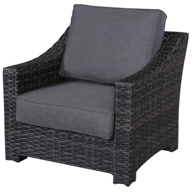 Bora Bora Wicker Patio Club Chair - Gray - Teva : Target