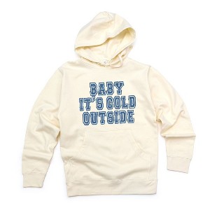 Simply Sage Market Women's Graphic Hoodie Distressed Baby It's Cold Outside - 1 of 3