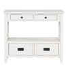 Grungis Farmhouse Pine Wood Console Table with Storage,Sideboard with 4 Drawers & 1 Storage Shelf for Entryway Living Room - 4 of 4