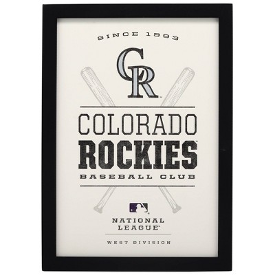 Mlb Colorado Rockies Baseball Field Metal Panel : Target