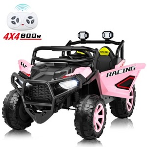 JOYRACER 24V 4WD/2WD Switchable Kids Ride on UTV, 2-Seater Electric Car Toys with Remote, MP3/USB/Bluetooth Music, Horn & LED - 1 of 4