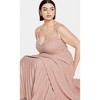 Women's Plus Size Ariana Maxi Dress - vintage rose | CITY CHIC - 3 of 4
