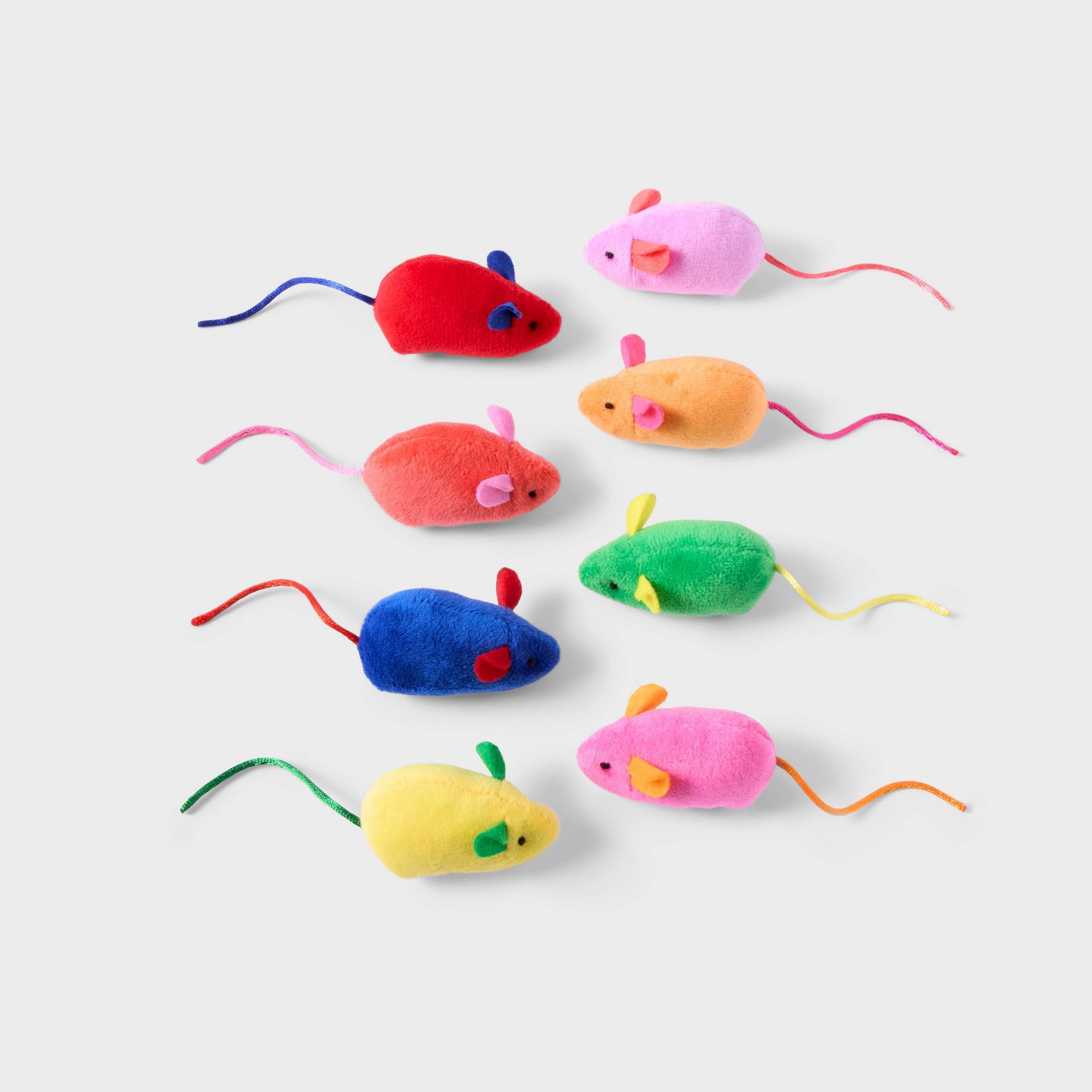 Pride Rainbow Mice Plush Cat Toy