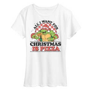 Women's - Teenage Mutant Ninja Turtles - All I Want For Christmas Short Sleeve Graphic T-Shirt - 1 of 4