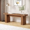 Tribesigns Wooden Entryway Bench, 47" Wood Dining Table Bench with Sturdy Frame for Kitchen Bedroom Living Room Hallway, Easy Assembly, - 2 of 4