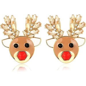 Colorful Christmas Light Bulb & Green Tree Tassel Earrings for Women. - 1 of 4