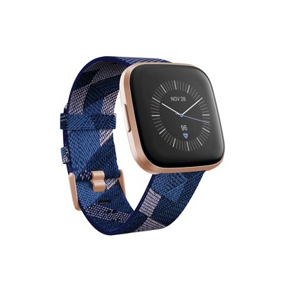 fitbit versa navy and rose gold
