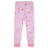 Sleep On It Girls 2-Piece Super Soft Jersey Long Sleeve Snug-Fit Pajama Set - Toddler Pajamas to Girls Pajama Sets - 3 of 4