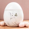 Transpac Dolomite 7 in. White Easter Bun Buns Egg Cookie Jar - 2 of 2
