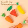 HTUTWOO 3Pcs Fruit Erasers Mini Erasers Pencil Erasers Miniature Vegetables Pencil Erasers Fall Party Favor Supplies & Back to School - 4 of 4