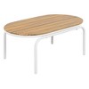 Kumasinova 2PCS Outdoor Chaise Lounge with Acacia Side Table,Patio Chaise Lounge Pool Chair for Lawn,Deck,Beach&Poolside,Outdoor Furniture,Beige - 3 of 4