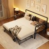 Daybed with Trundle, Twin Daybed with Pop Up Trundle Set, Metal Twin Bed Frame with Steel Slat Support, Sofa BedFrame for Kids/Teens/Adults - 2 of 4