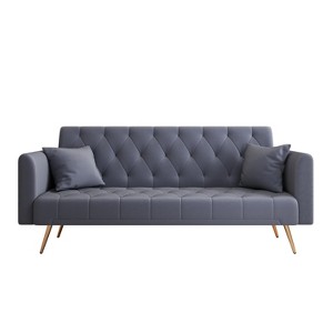 NicBex 71 Inch Velvet Convertible Love Seat Sofa Retro Style Upholstered Sofa Couch for Small Living Room,Bedroom - 1 of 4