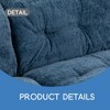 Two-seat Modular Deep Seat Sofa Couch Chenille Sofa Sleeper Comfy Upholstered Furniture - Leovsnove - 4 of 4
