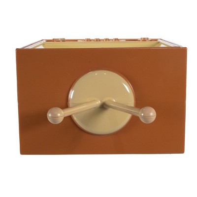 8.5-Inch Brown LED Musical Christmas Television Decor
