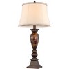 Kathy Ireland Home Mulholland Traditional Table Lamp 33" Tall Aged Bronze Golden Marble White Alabaster Glass Dome Shade for Bedroom Living Room Home - image 3 of 4