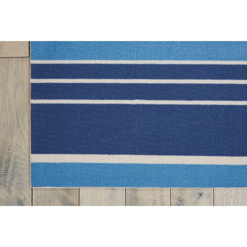 Waverly Sun & Shade "Sailing" Blue Indoor/Outdoor Area Rug by Nourison, 4 of 7