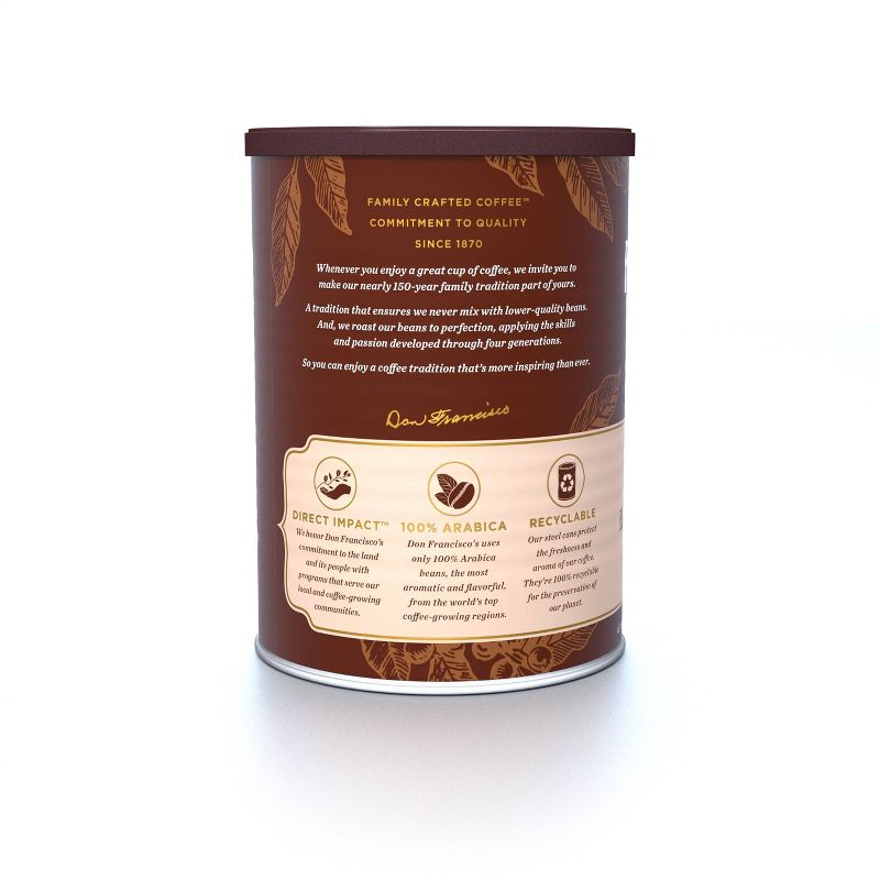 Don Francisco's Hawaiian Hazelnut Flavor Medium Roast Ground Coffee - 12oz, 4 of 11