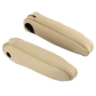 Unique Bargains Automobile Front Seat Armrest Cover Replacement  for Lexus RX350 11.81"x4.13"x2.36" Beige 1 Pair