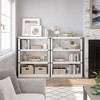 3 Tier Bookcase, Farmhouse Book Shelf with Storage, 40 Inch Tall Open Display Bookshelves - 4 of 4